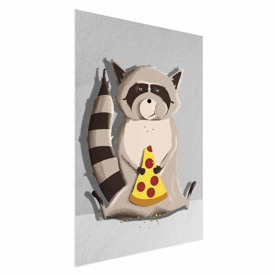 Poster - Raccoon Glutton Artgeist