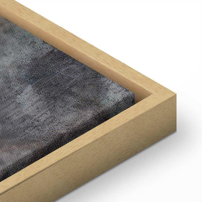 Leinwandbild - Grey Feather (1 Part) Wide