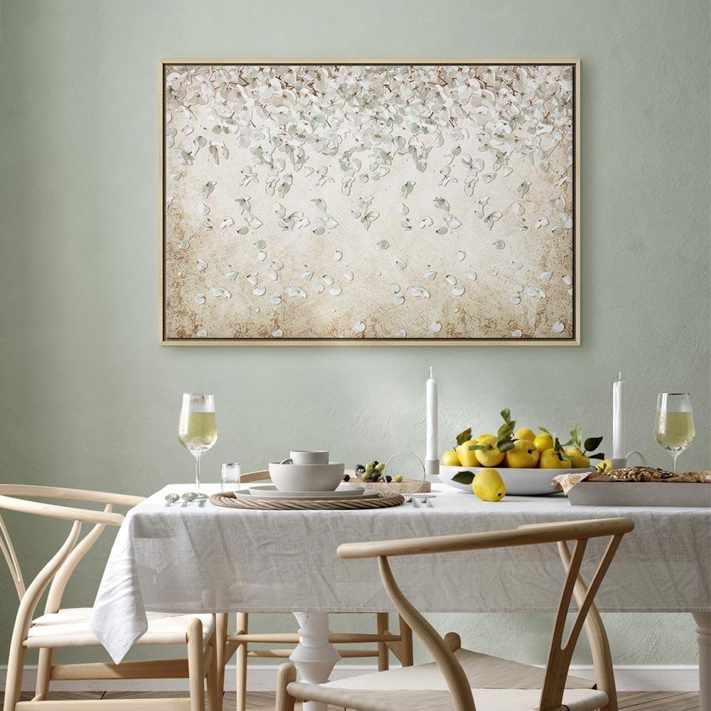 Leinwandbild - Falling Flowers (1 Part) Wide