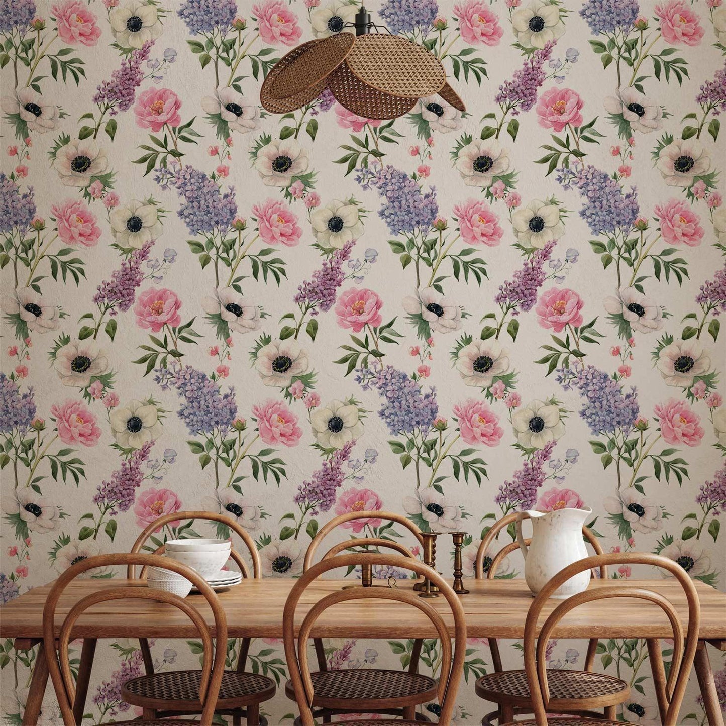 Tapete - Roses and Lilacs