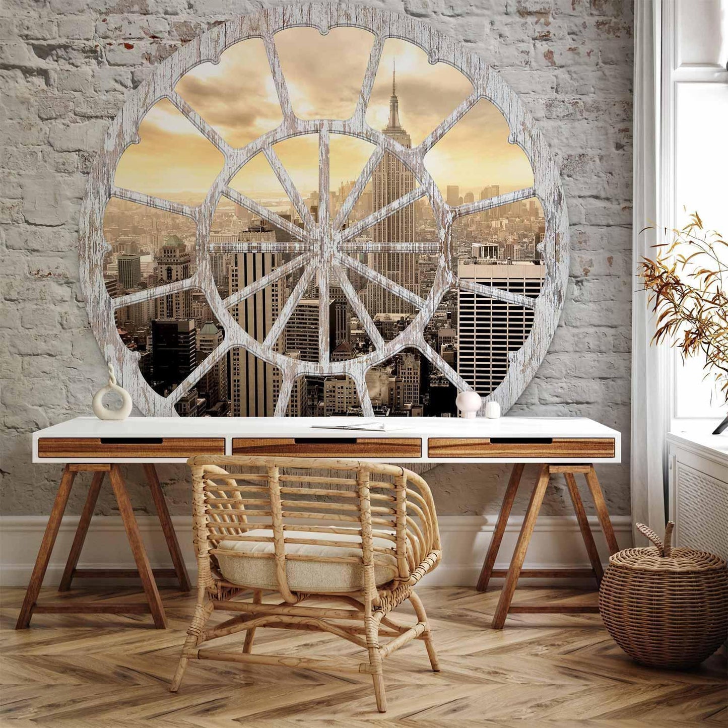 Fototapete - New York: A View through the Window