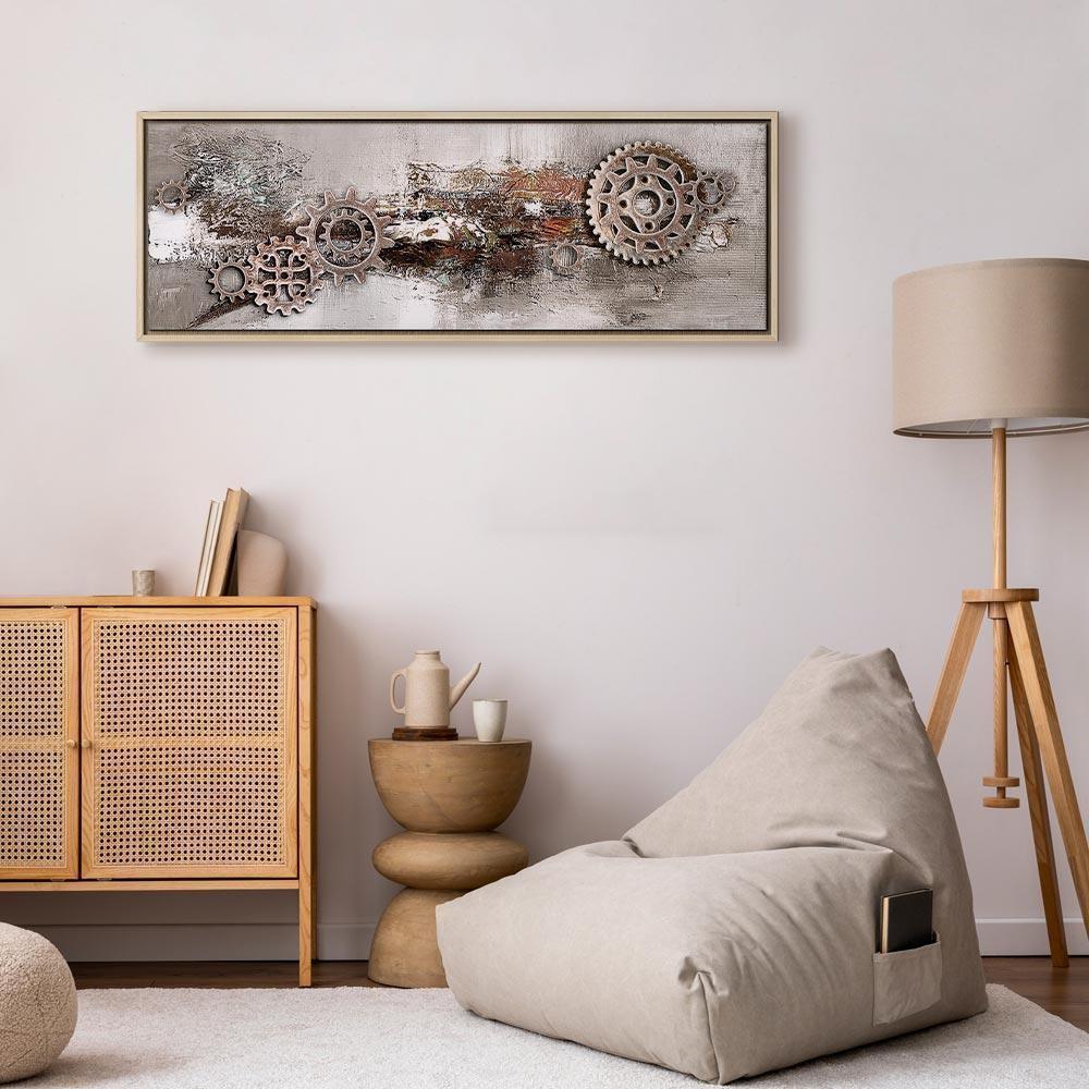 Leinwandbild - Steel Cranks (1 Part) Narrow