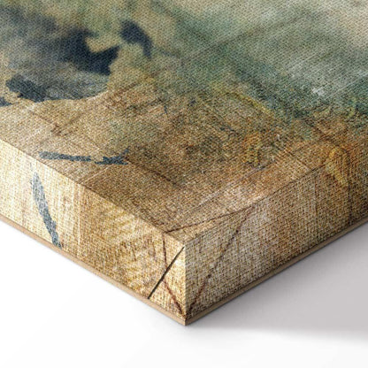 Leinwandbild - Retro Map (5 Parts) Narrow