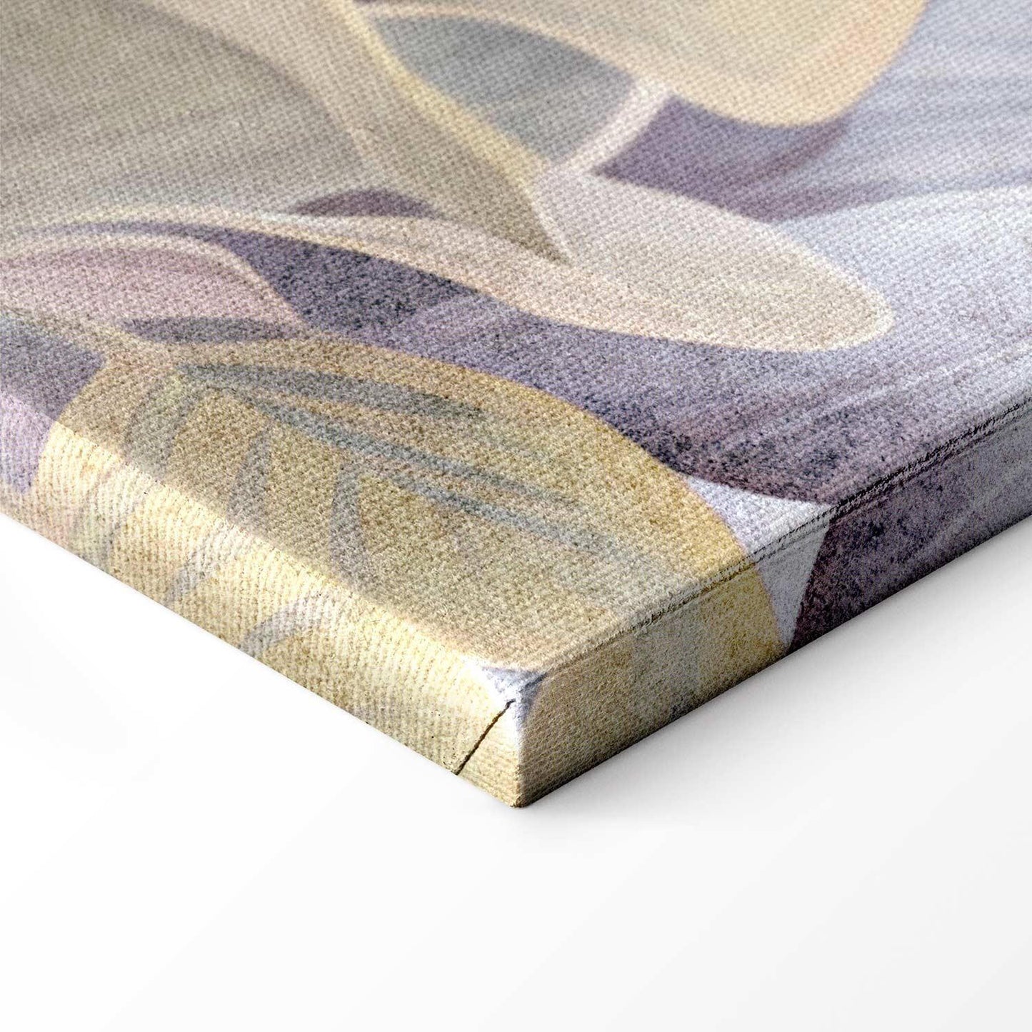 Leinwandbild - Heron wading in a pond - illustration in bright colours