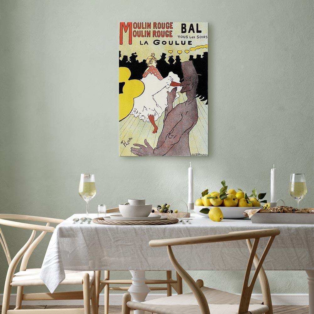 Leinwandbild - Henri de Toulouse-Lautrec – Moulin Rouge – La Goulue