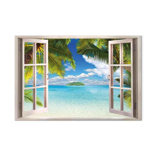 Leinwandbild - Window: Sea View