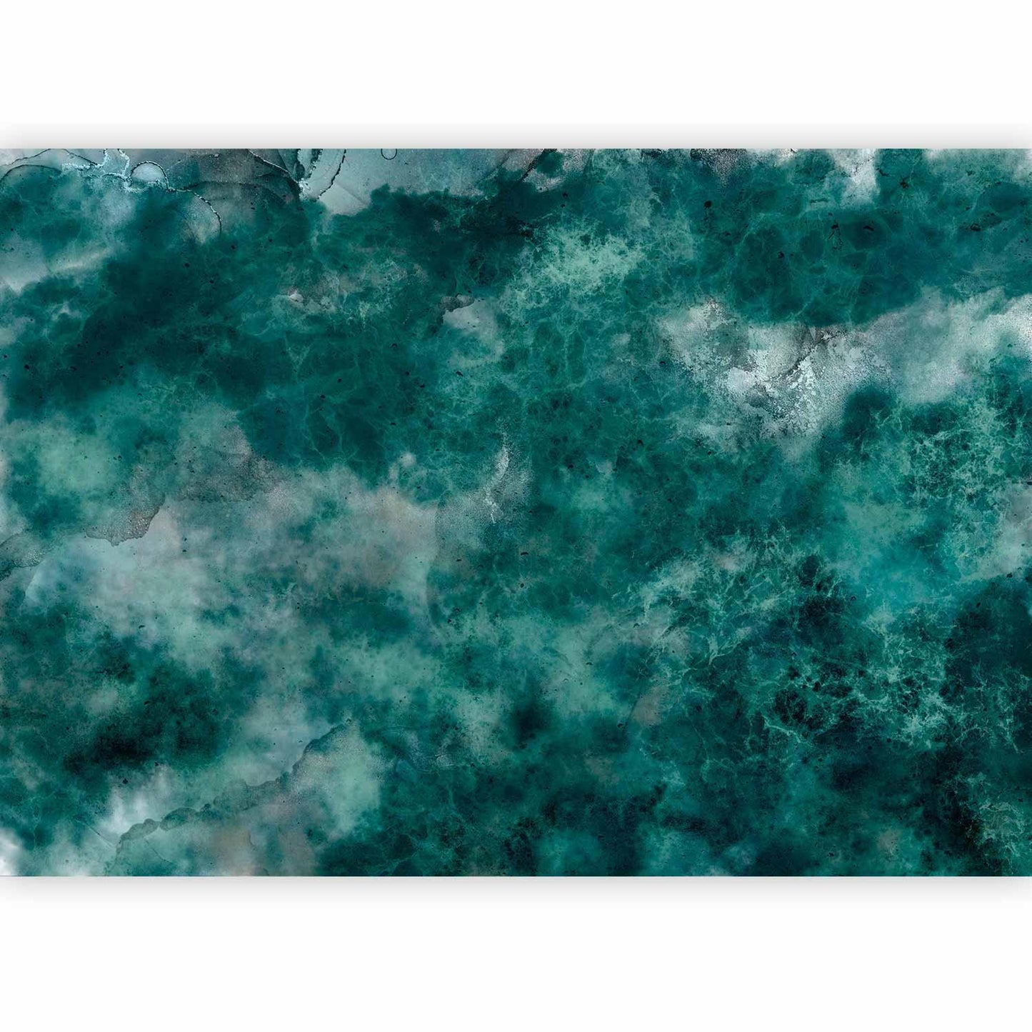 Fototapete - Malachite respite - modernist abstract background with texture