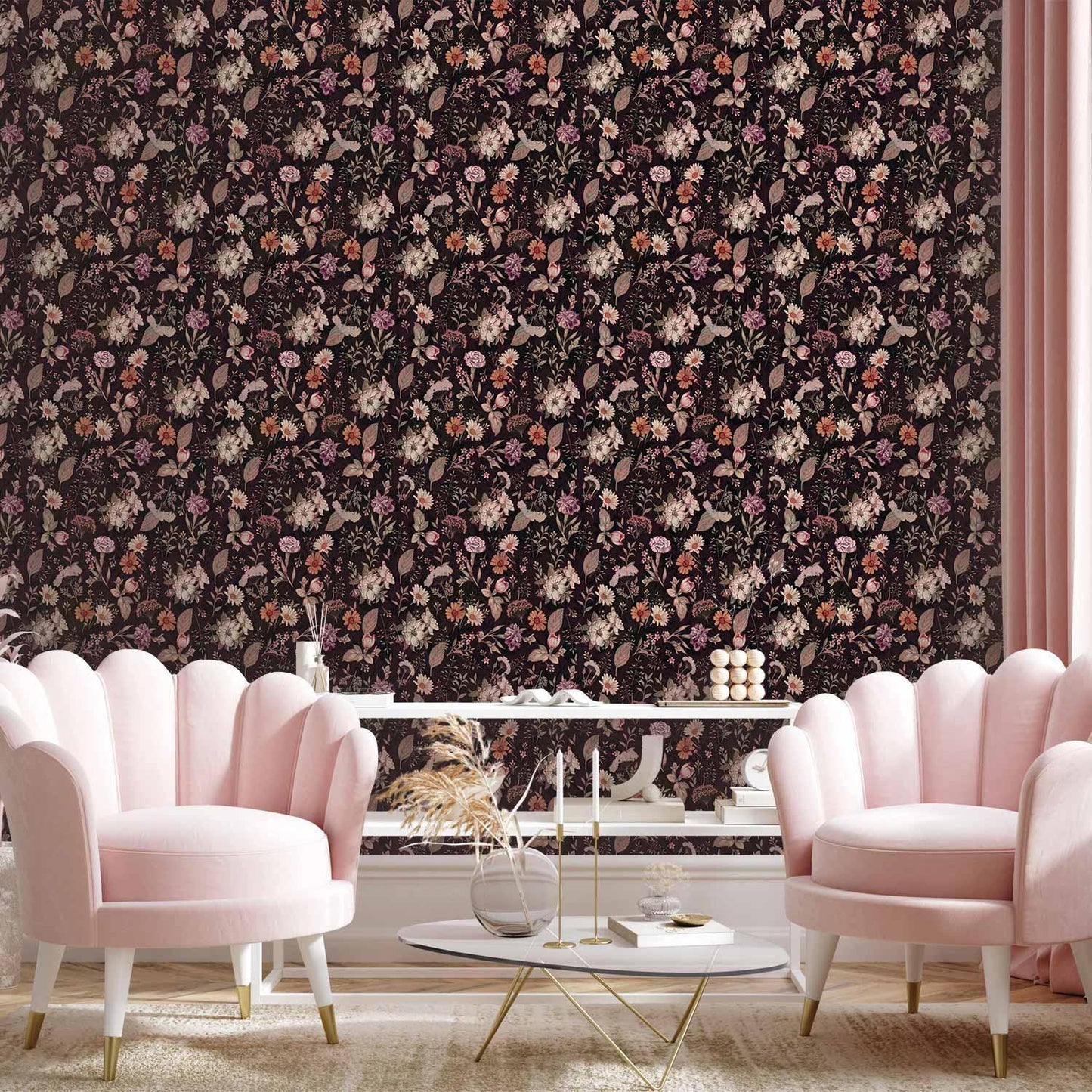 Tapete - Fragrant flowers and herbs - plum