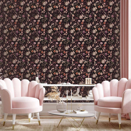 Tapete - Fragrant flowers and herbs - plum