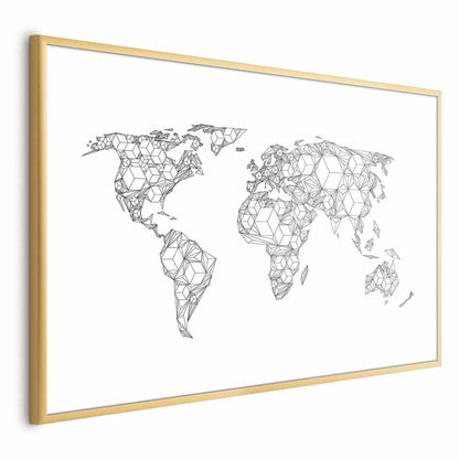 Poster - Geometric Map Artgeist