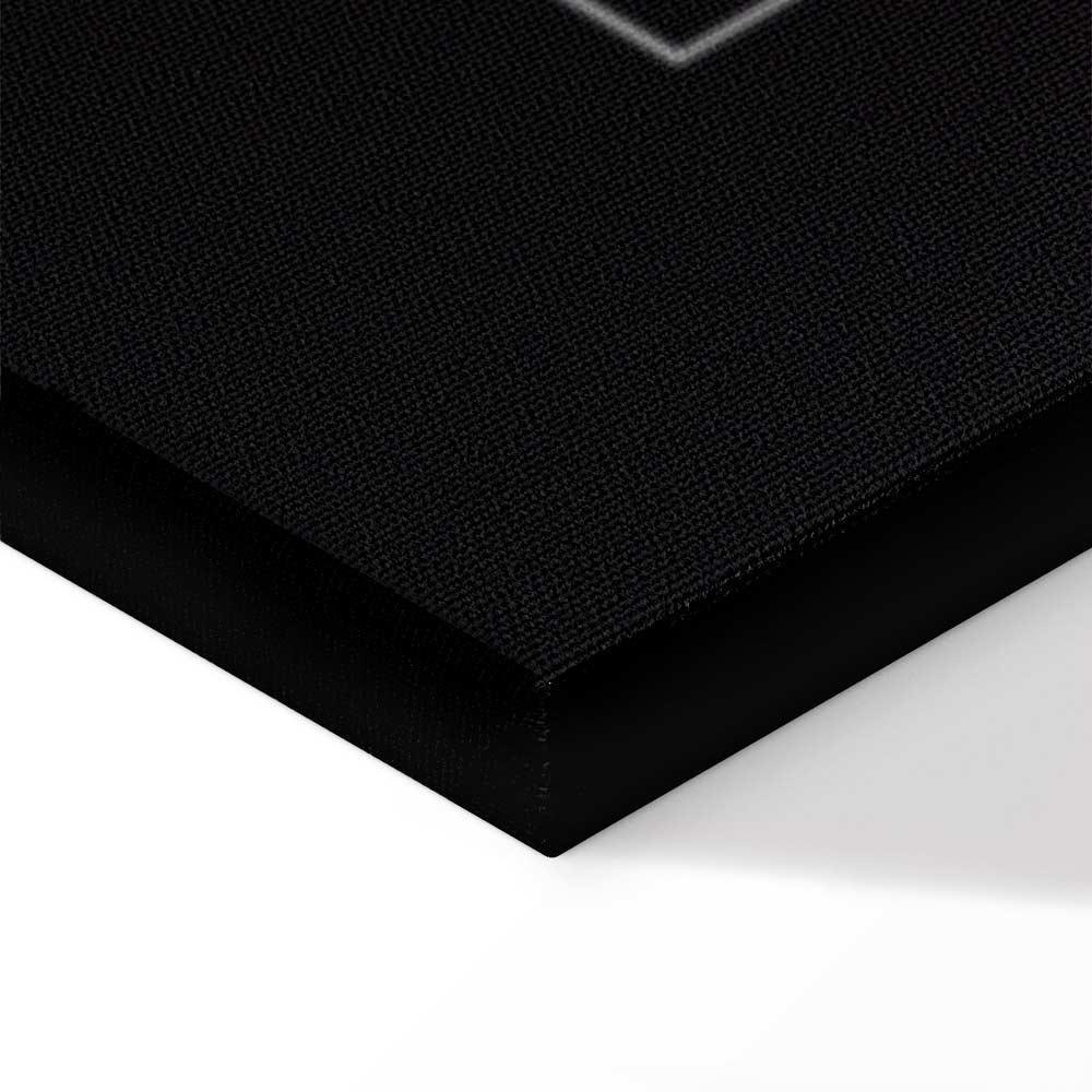 Leinwandbild - Key to Success (1-part) - Black and White English Inscriptions