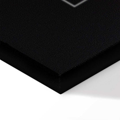 Leinwandbild - Key to Success (1-part) - Black and White English Inscriptions