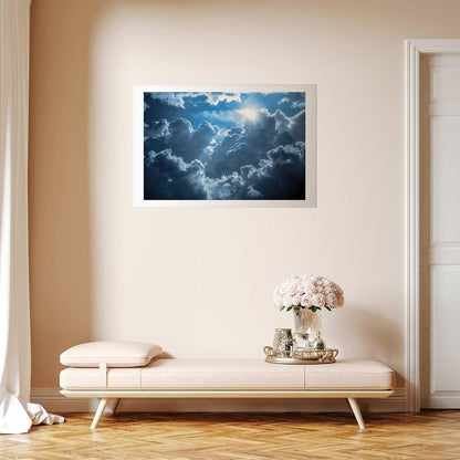 Poster - Lively Scene: The Sun Battling the Clouds Artgeist