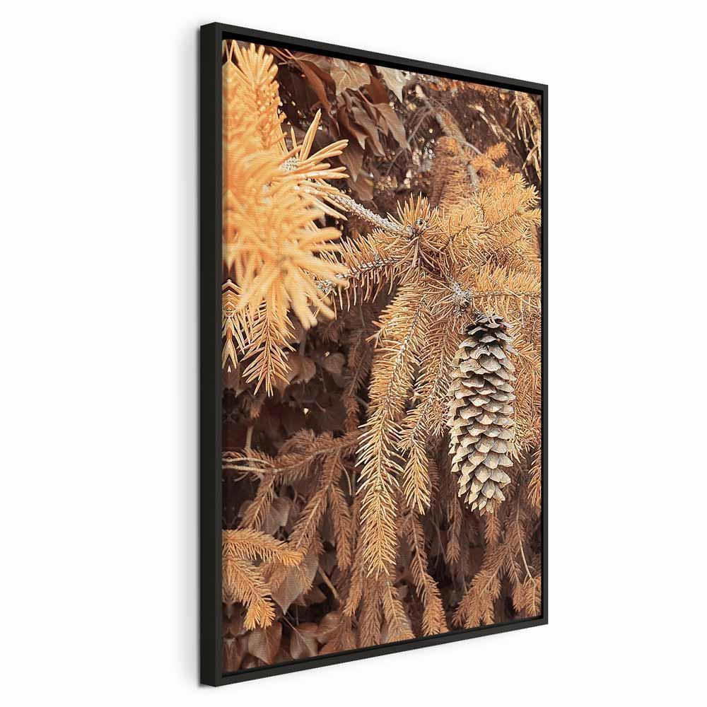 Leinwandbild - Golden Cone (1 Part) Vertical