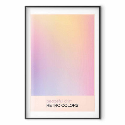 Poster - Peaceful Drift - Delicate Pastel Shades Creating a Harmonious Whole