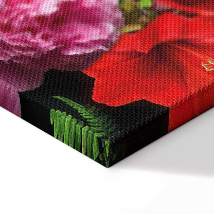 Leinwandbild - Floral Symphony (1 Part) Vertical