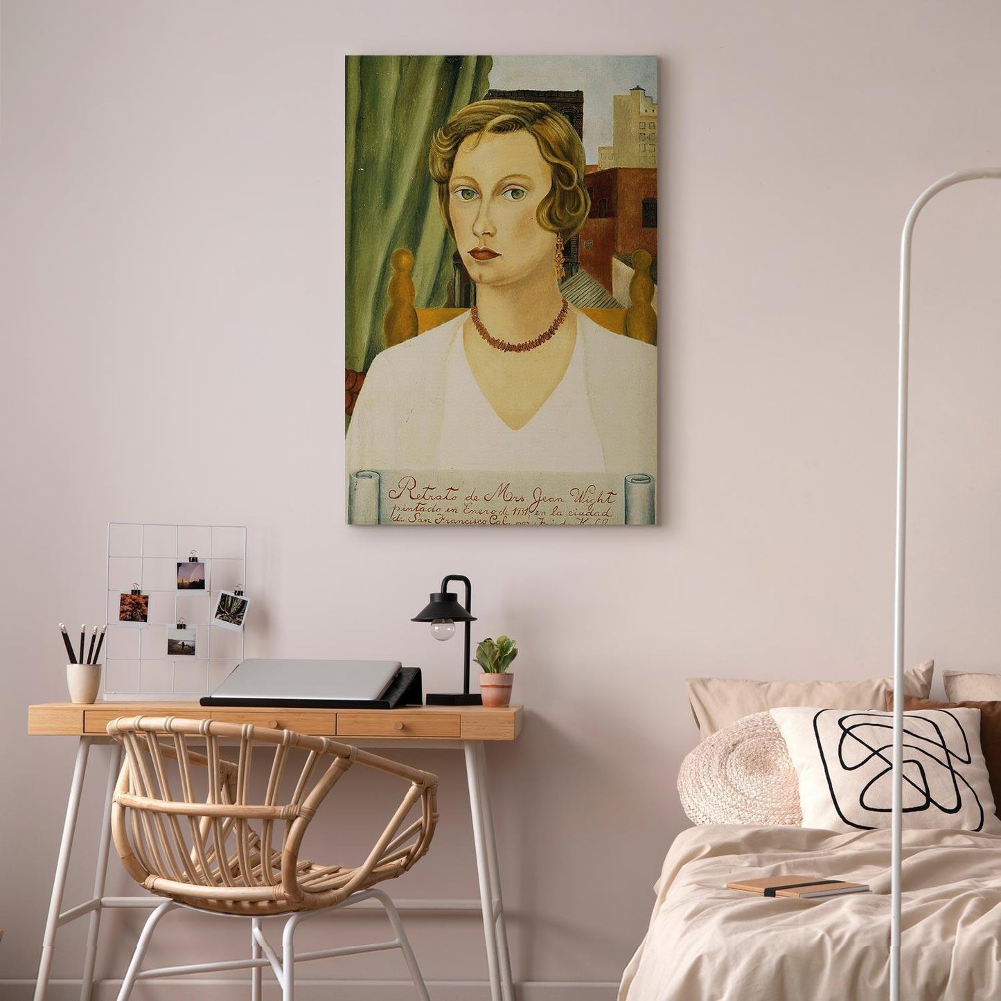 Leinwandbild - Frida Kahlo – Portrait of Mrs Jean Wight