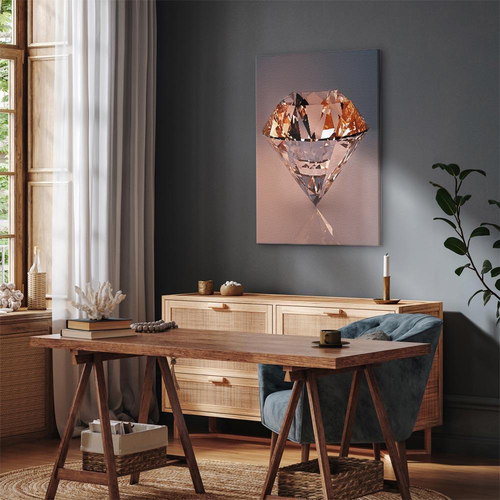 Leinwandbild - Costly Diamond (1 Part) Vertical