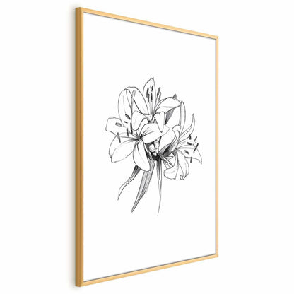 Poster - Drawn Flowers Artgeist