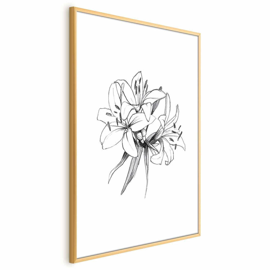 Poster - Drawn Flowers Artgeist