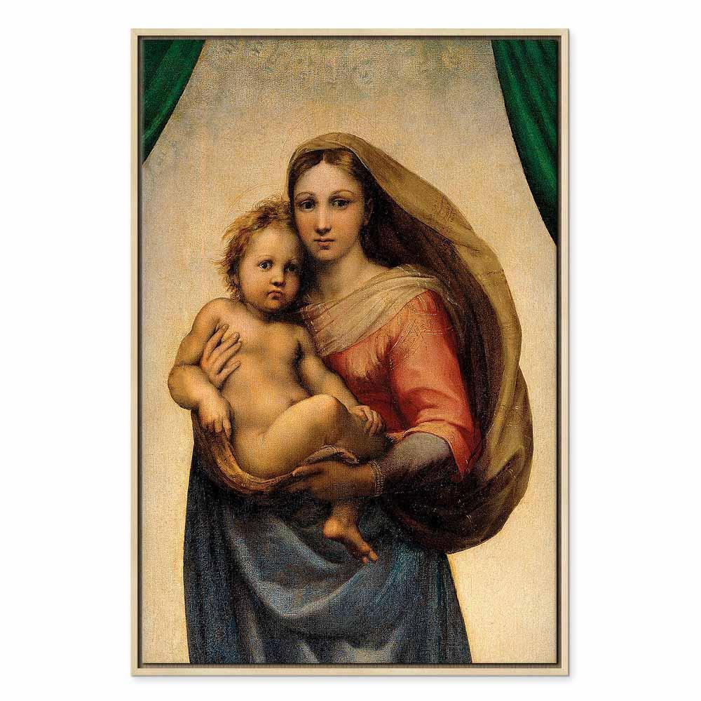 Leinwandbild - Raphael – Sistine Madonna (fragment)