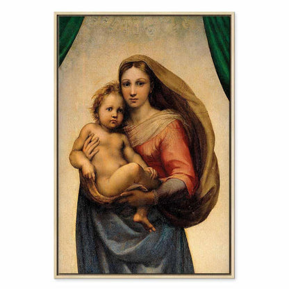 Leinwandbild - Raphael – Sistine Madonna (fragment)