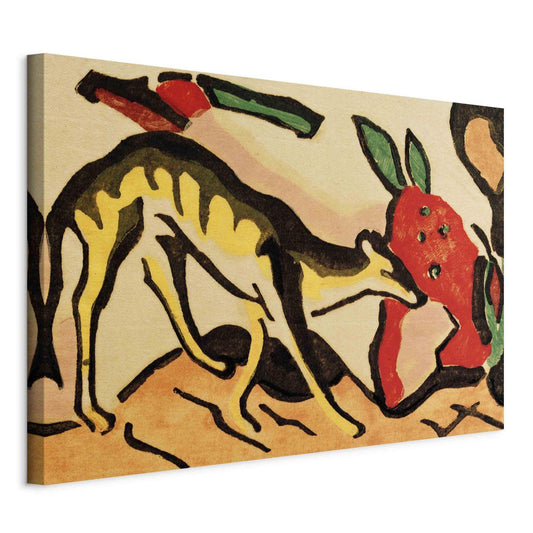 Leinwandbild - Fabeltier (Franz Marc) Artgeist