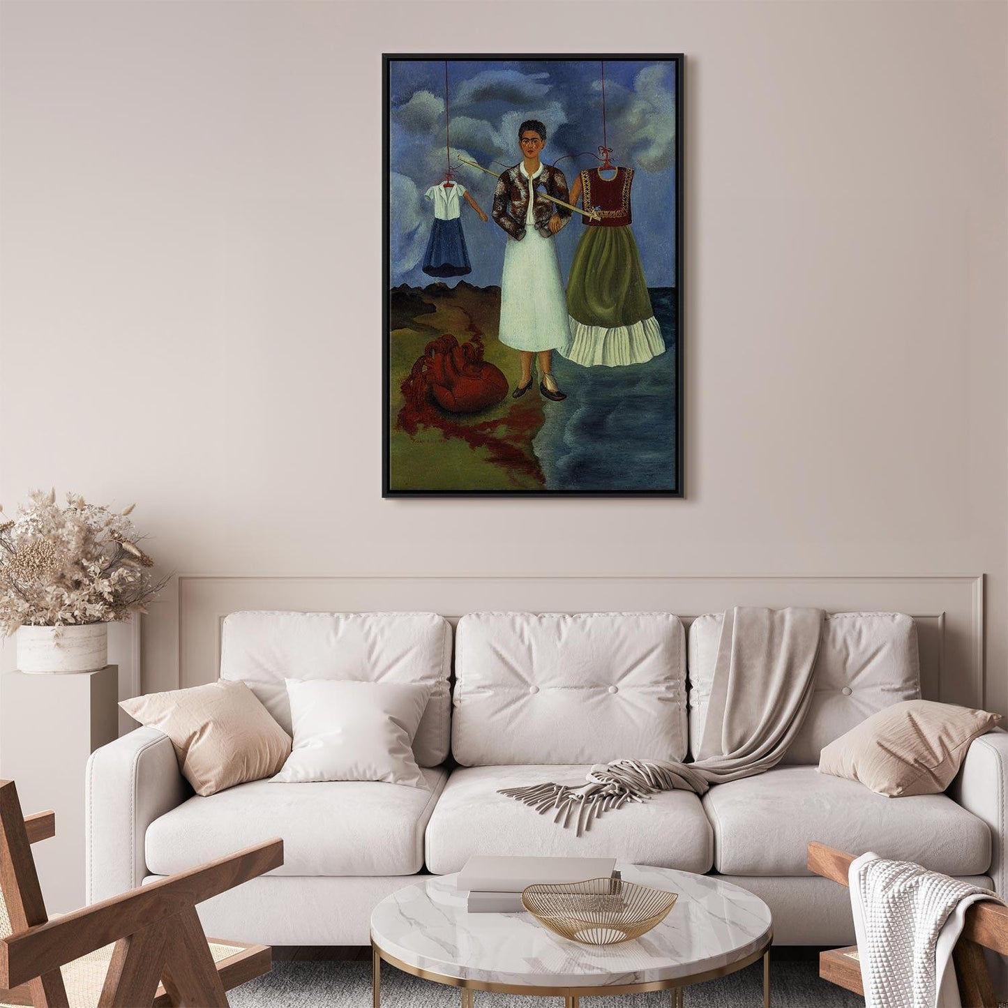 Leinwandbild - Frida Kahlo – Memory (The Heart)