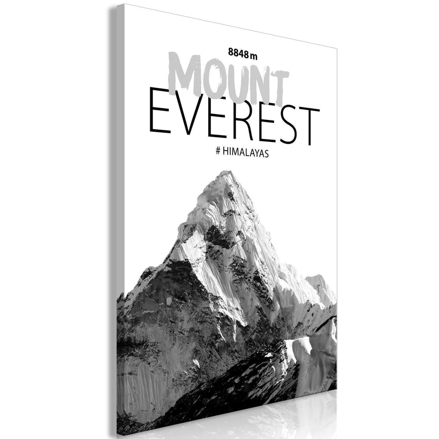 Leinwandbild - Mount Everest (1 Part) Vertical Artgeist