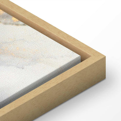 Leinwandbild - Golden explosions – abstract pattern inspired by marble