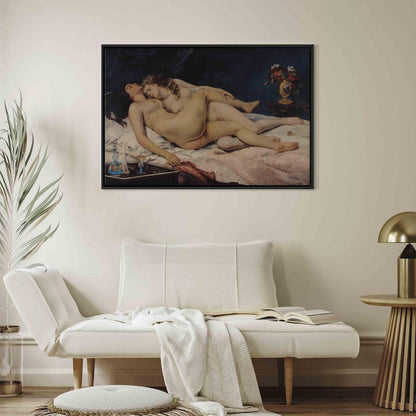 Leinwandbild – Erholung nach der Liebe