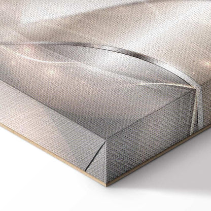 Leinwandbild - Sparkling Dandelions (5 Parts) Beige Wide