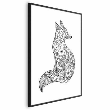 Poster - Fox in Flowers Artgeist