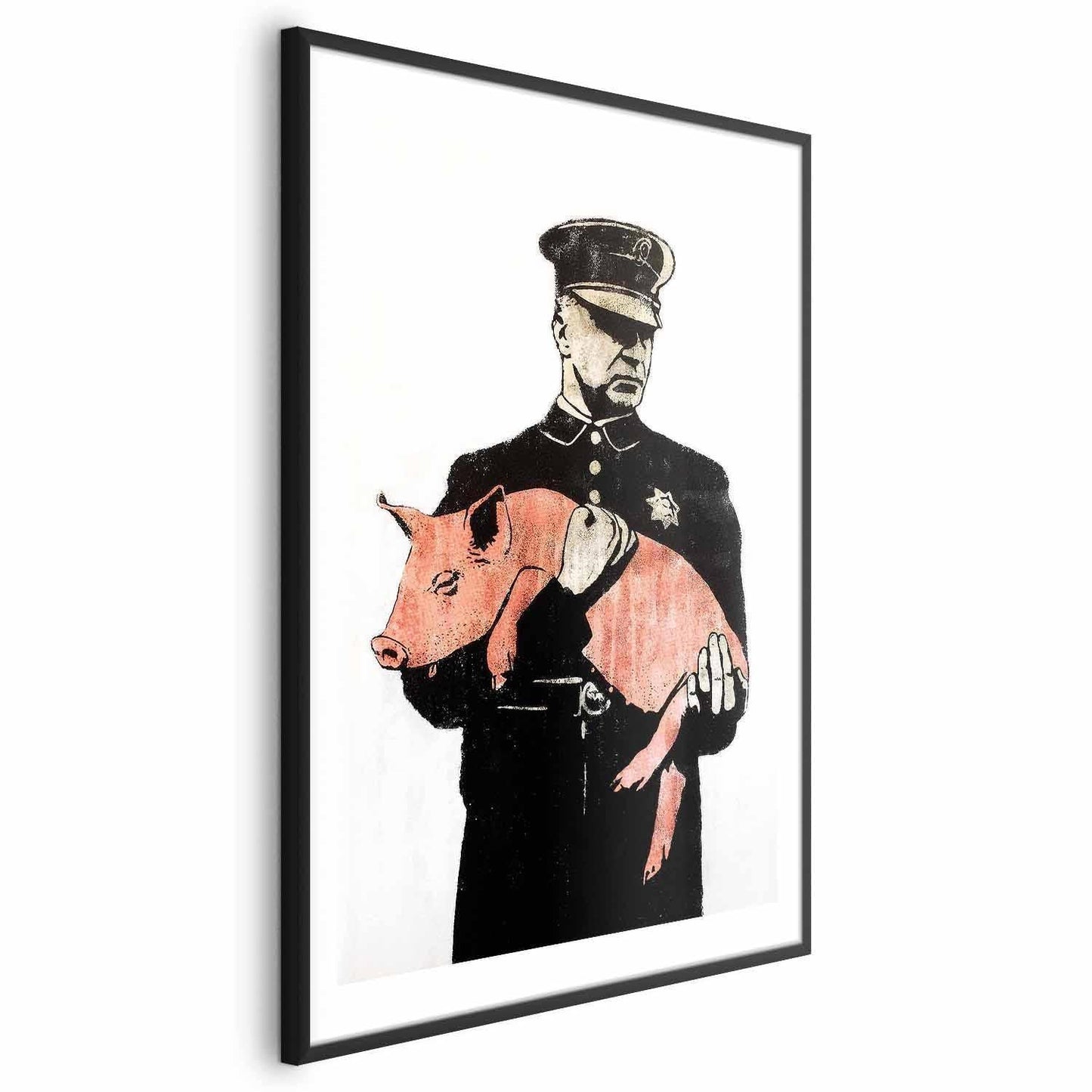 Poster Polizei-Schwein – Humorvoll & originell illustriert