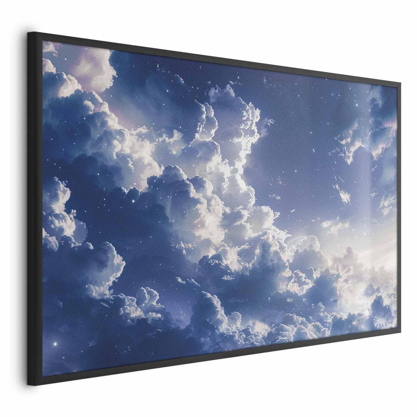 Poster - Starry Clouds and Soft Light Over a Corner of the Sky Artgeist