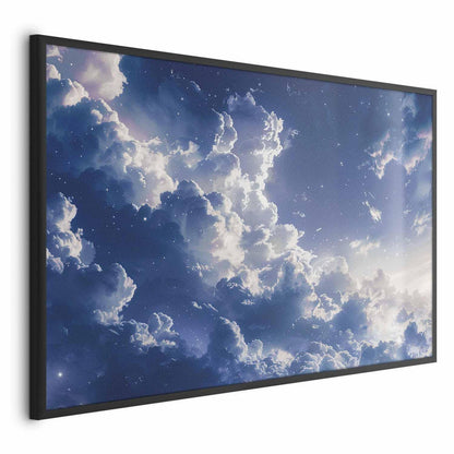 Poster - Starry Clouds and Soft Light Over a Corner of the Sky Artgeist