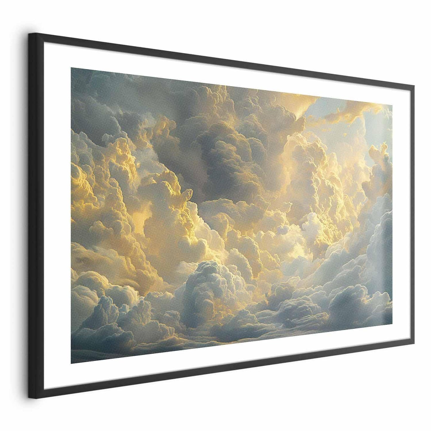 Poster - Last Breath of the Day: Clouds Illuminated by Evening Glow Artgeist