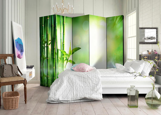 Paravent - Green Bamboo II Artgeist