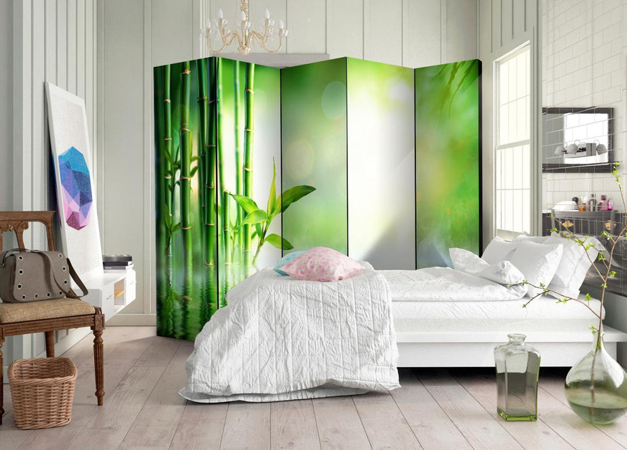 Paravent - Green Bamboo II Artgeist