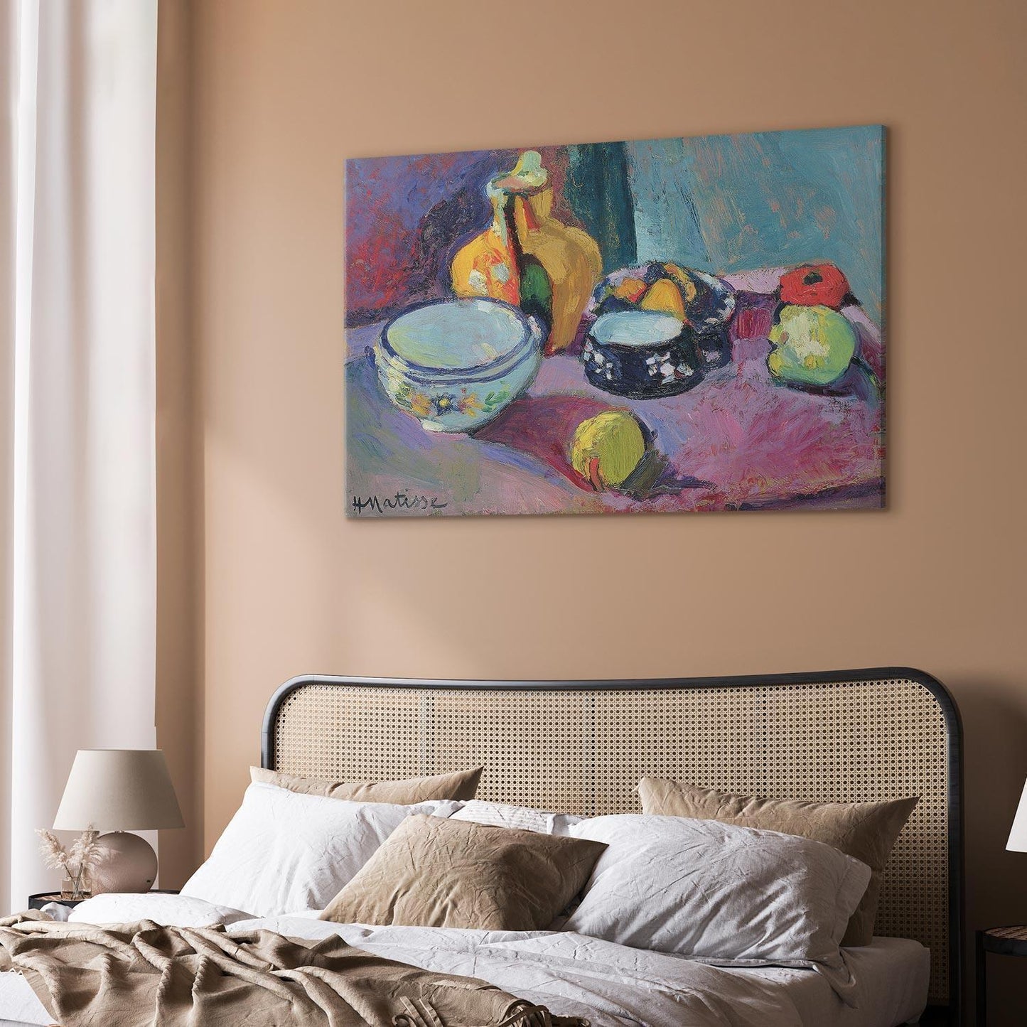 Leinwandbild - Henri Matisse – Dishes and Fruit