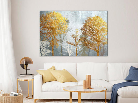 Leinwandbild - Hoarfrost and Gold (1 Part) Wide Artgeist
