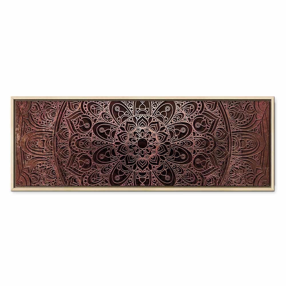 Leinwandbild - Mandala: Amber Silence