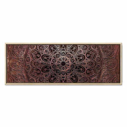 Leinwandbild - Mandala: Amber Silence