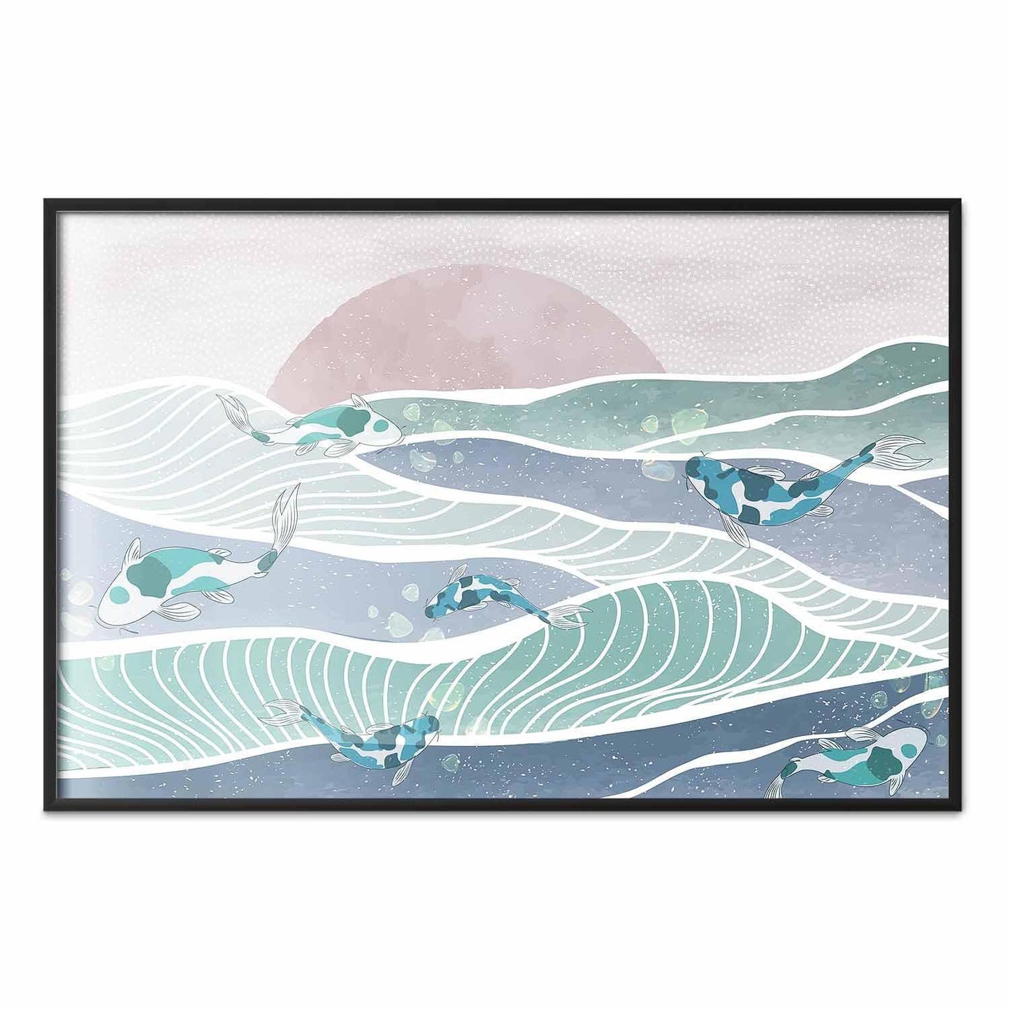 Poster - Fish on the Waves