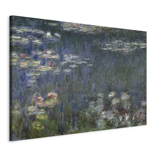 Leinwandbild - Waterlilies: Green Reflections (Claude Monet) Artgeist