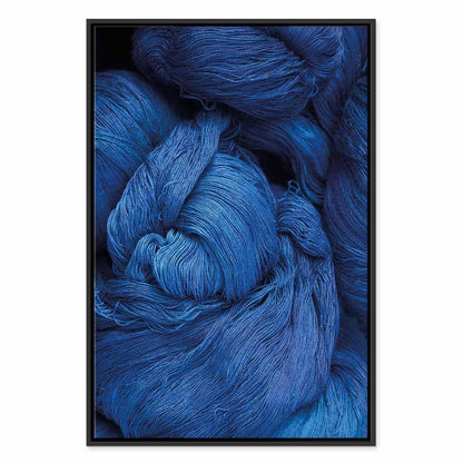 Leinwandbild - Blue Worsted (1 Part) Vertical