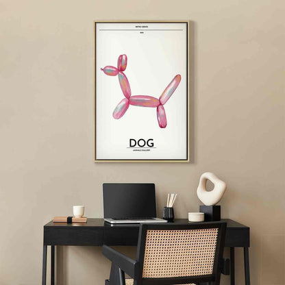 Leinwandbild - Holo-Dog - Colorful Dog in Retro Style Artgeist