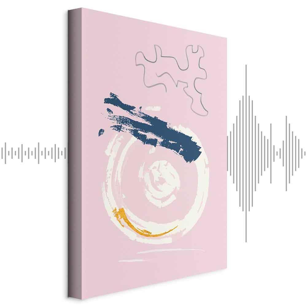 Leinwandbild - Pink Accent (1 Part) Vertical