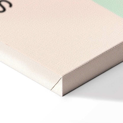 Leinwandbild - Cherry Breeze - Pastel Gradient in Delicate Retro Colors