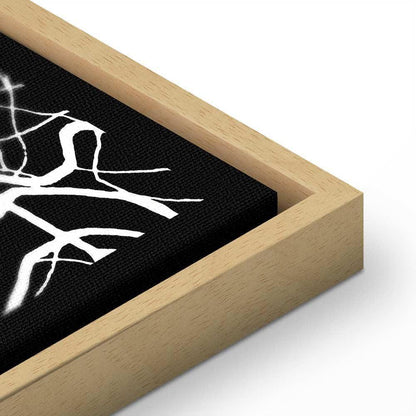 Leinwandbild - Negative Map: Porto (1 Part) Vertical